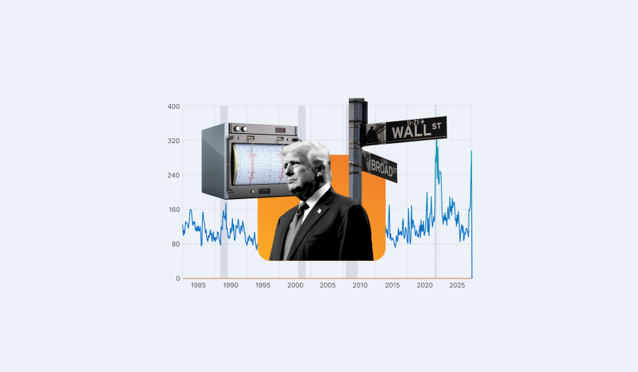 Visual representation of an uncertainty economy in the United States